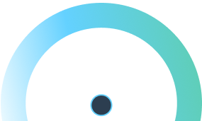Speedometer graphic symbolizing high website performance and speed optimization for WP Services.